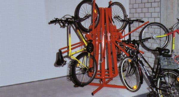 Vertica Spin: Gasdruckfeder Fahrradparker drehbar